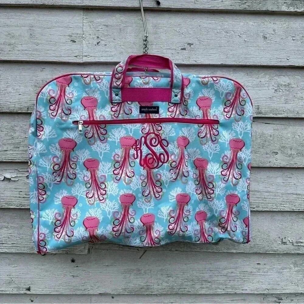Simply, southern2 jellyfish Garment Bag for travel.‎ monogrammed.KSS